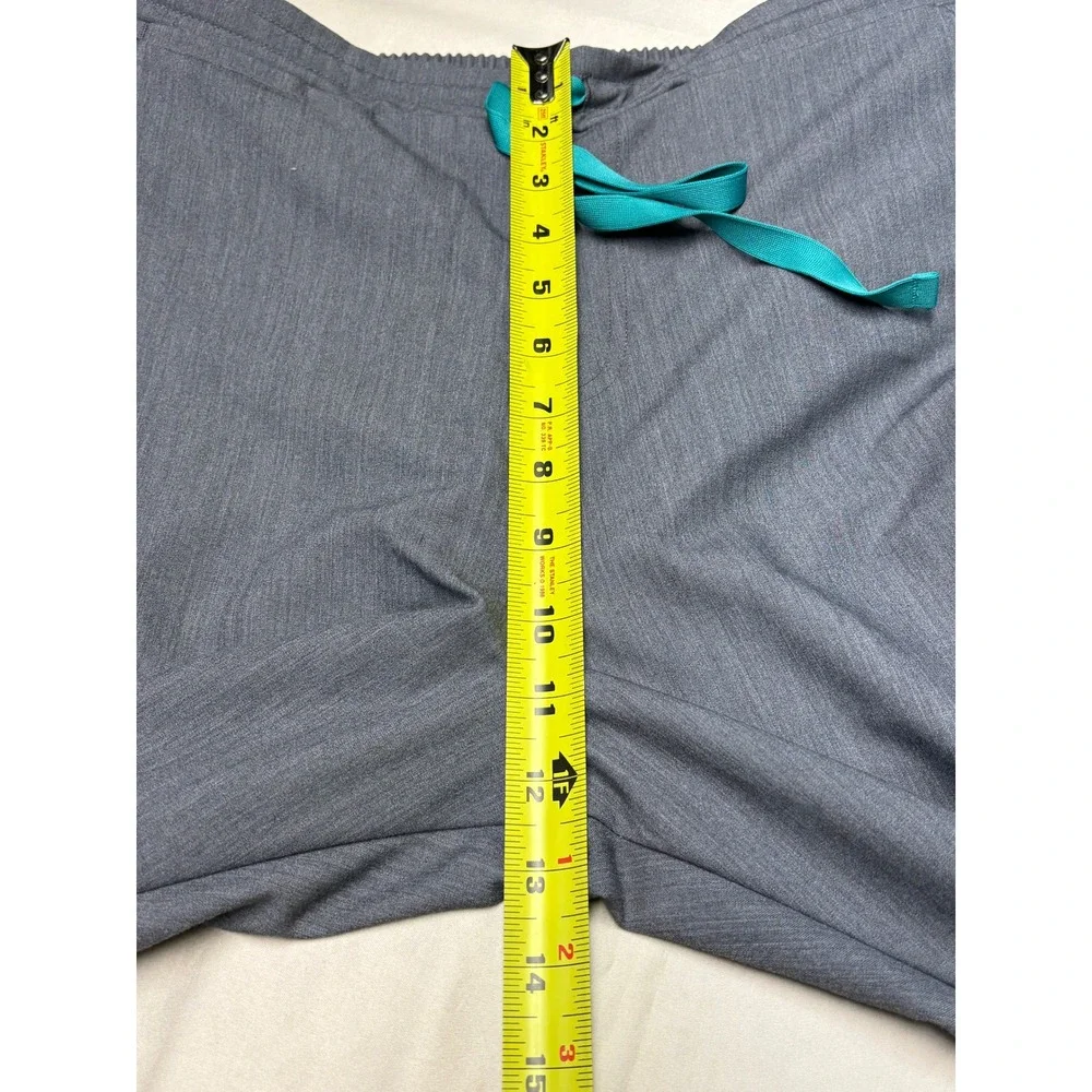 FIGS High Waisted Yola Skinny Scrub‎ Pants Large W34 L29 Gray Heathered tw2000r